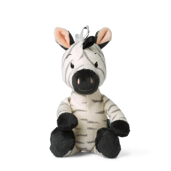 Ziko The Zebra White With Bell - 22 cm
