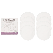 Lactivate Reusable Mixed White Nursing Pads - 8pk