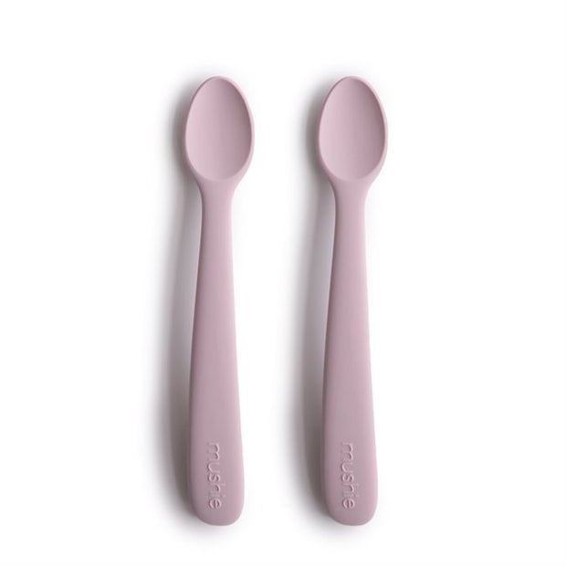 Silicone Feeding Spoon - 2 pack VARIOUS COLOURS