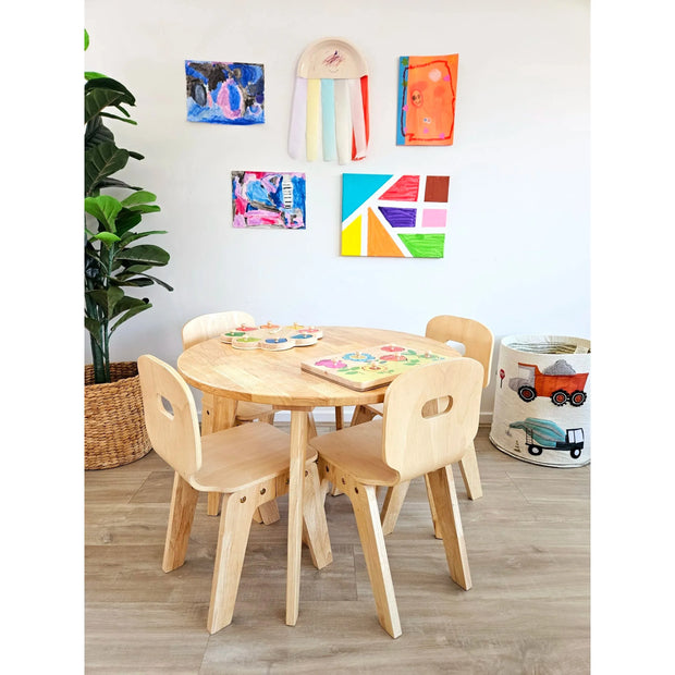 Danish Round Table and 4 Chairs