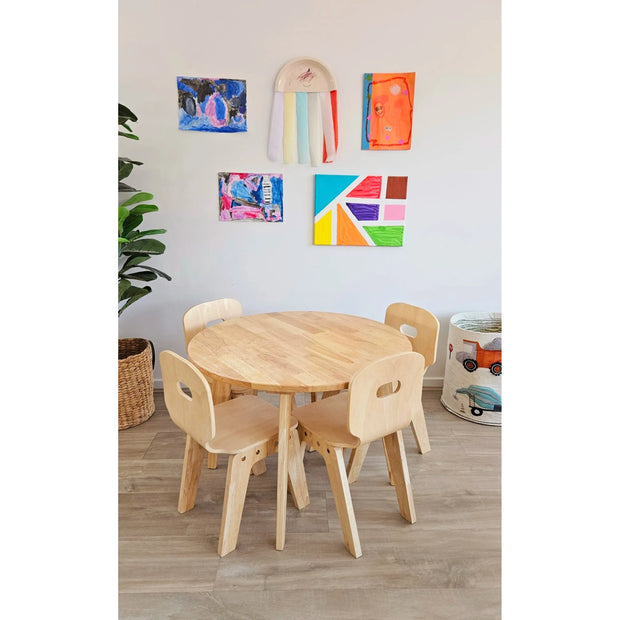 Danish Round Table and 4 Chairs