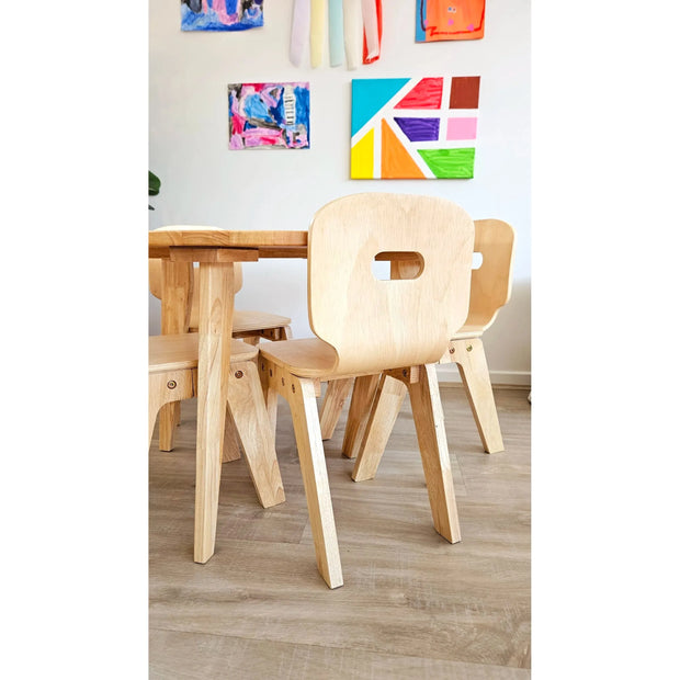 Danish Round Table and 4 Chairs