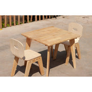Danish Square Table and 2 Chairs