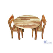 Hardwood Medium Round Table with Chairs