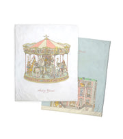 Reversible Quilt - Monceau Mansion/Carousel Pink