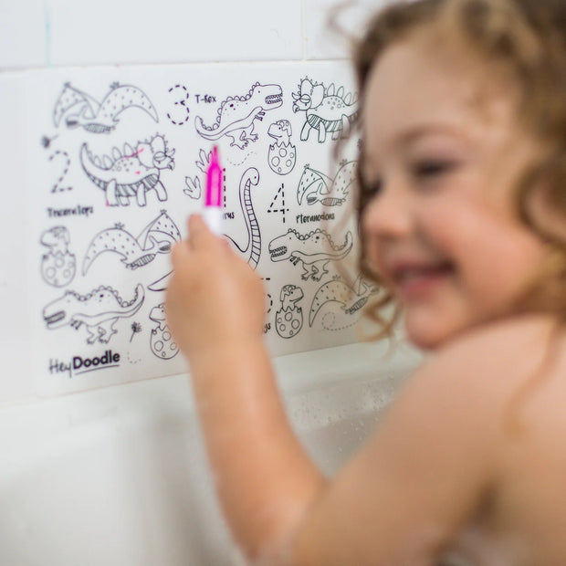 Hey Doodle Reusable Colouring Silicone Mini Mat VARIOUS DESIGNS
