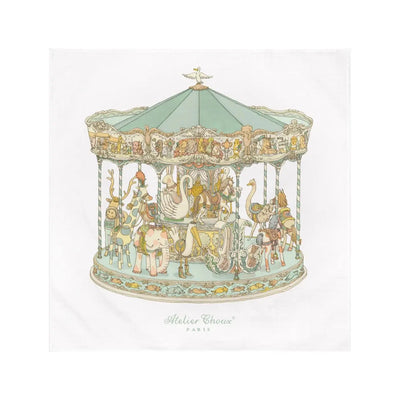 Swaddle - Carousel Green PRE ORDER MARCH