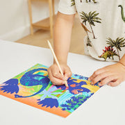 Dinosaurs Scratch Art