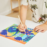 Dinosaurs Scratch Art