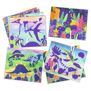 Dinosaurs Scratch Art