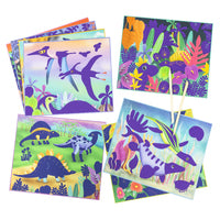 Dinosaurs Scratch Art