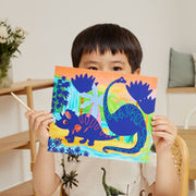 Dinosaurs Scratch Art