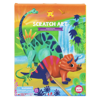 Dinosaurs Scratch Art