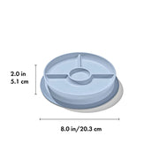 Stick & Stay Suction Divided Plate VARIOUS COLOURS