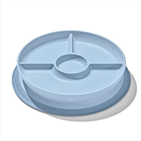 Stick & Stay Suction Divided Plate VARIOUS COLOURS