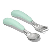 On-The-Go Fork And Spoon Set - Opal