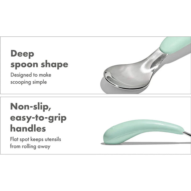 On-The-Go Fork And Spoon Set - Opal