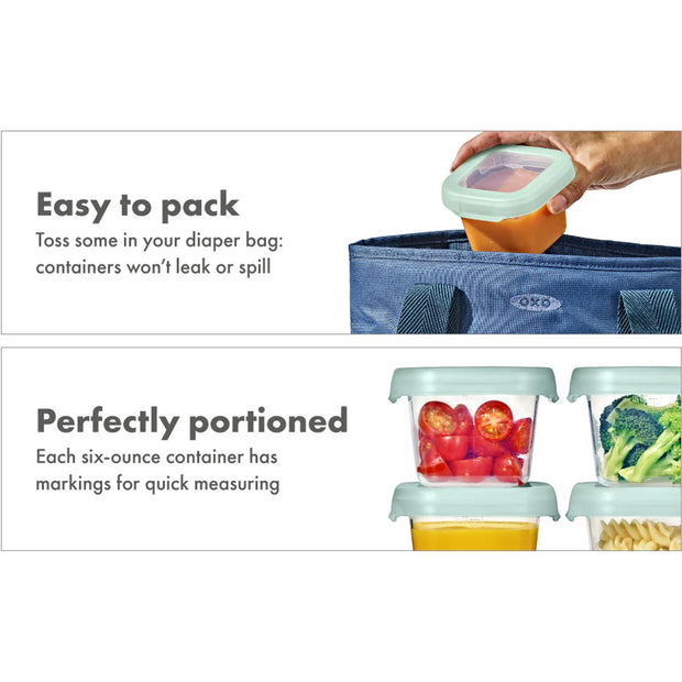 OXO Tot Baby Blocks Freezer Storage Containers 180ml