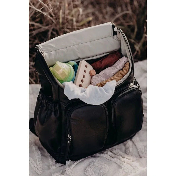 Vegan Leather Signature Nappy Backpack