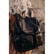 Vegan Leather Signature Nappy Backpack