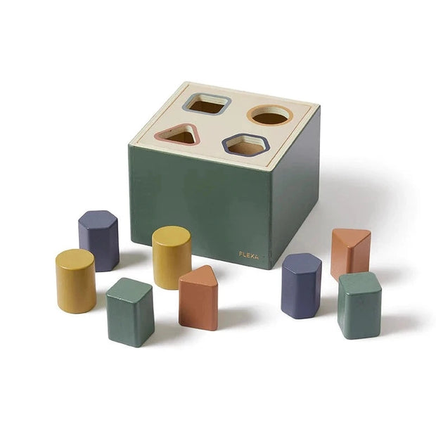 Wooden Shape Sorting Box