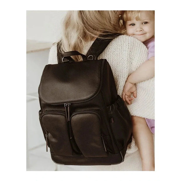 Vegan Leather Signature Nappy Backpack
