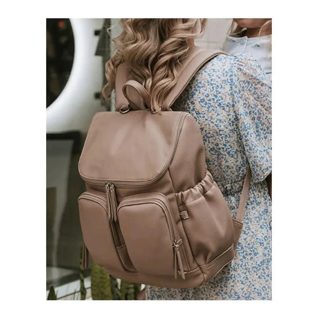 Vegan Leather Signature Nappy Backpack
