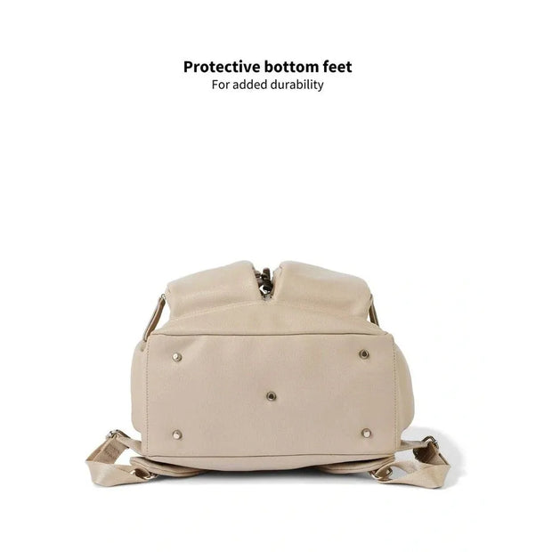 Vegan Leather Signature Nappy Backpack