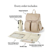 Vegan Leather Signature Nappy Backpack