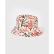 Goldie Linen Bucket Hat - Flamingo Peach