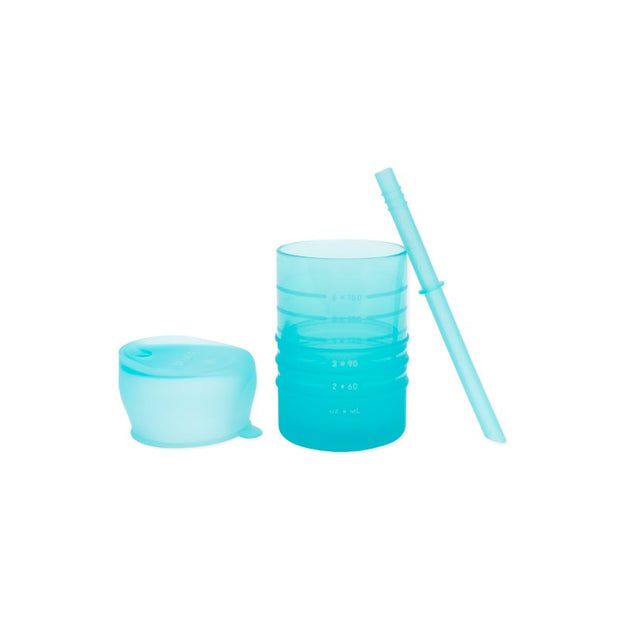 Bumkins Silicone Straw Cup with Lid VARIOUS COLOURS