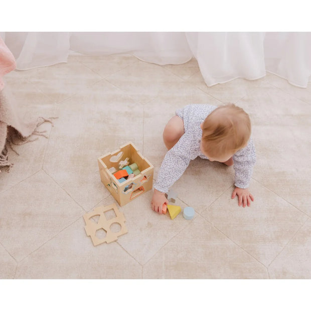 Wooden Shape Sorting Cube Wooden shape sorting cube