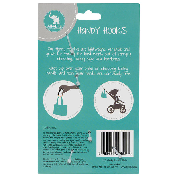 Shopping hooks for clearance prams