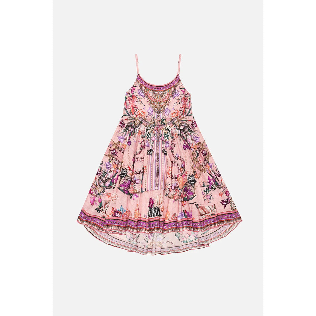 Kids Round Neck Tiered Dress Mad As A Snake