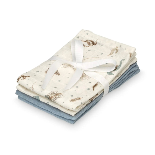 Cam Cam Copenhagen 4 Pack Muslin Wash Cloth VARIOUS DESIGNS