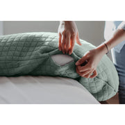 Big Flopsy Maternity & Nursing Pillow - Print Jersey Sage Green