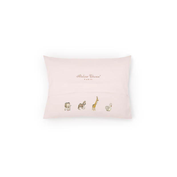Carousel Pink Satin Cushion