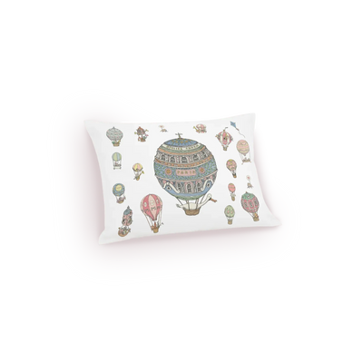Hot Air Balloon Satin Cushion