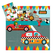 The Racing Car 16pc Silhouette Puzzle