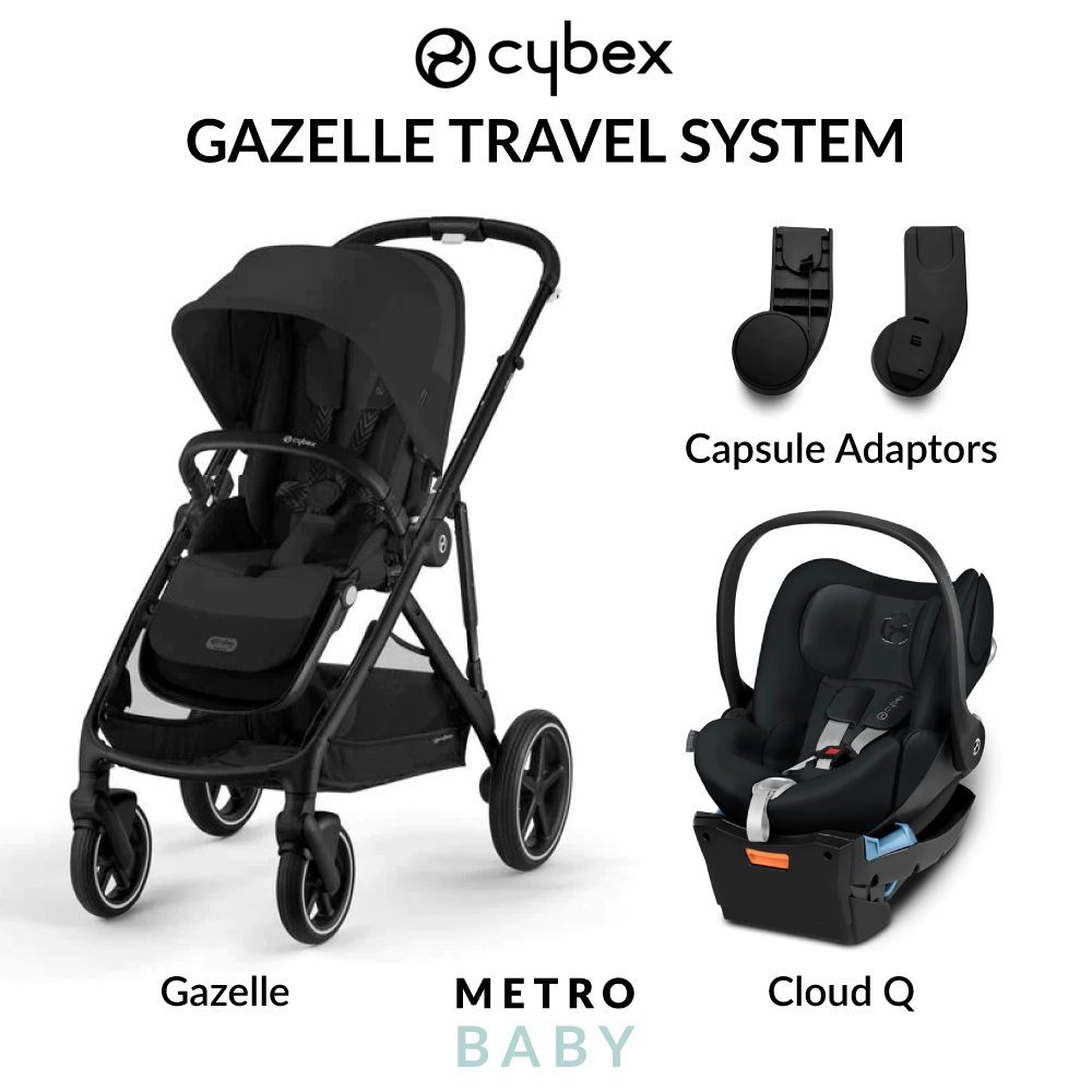 Gazelle S Pram & Cloud Q Capsule Bundle