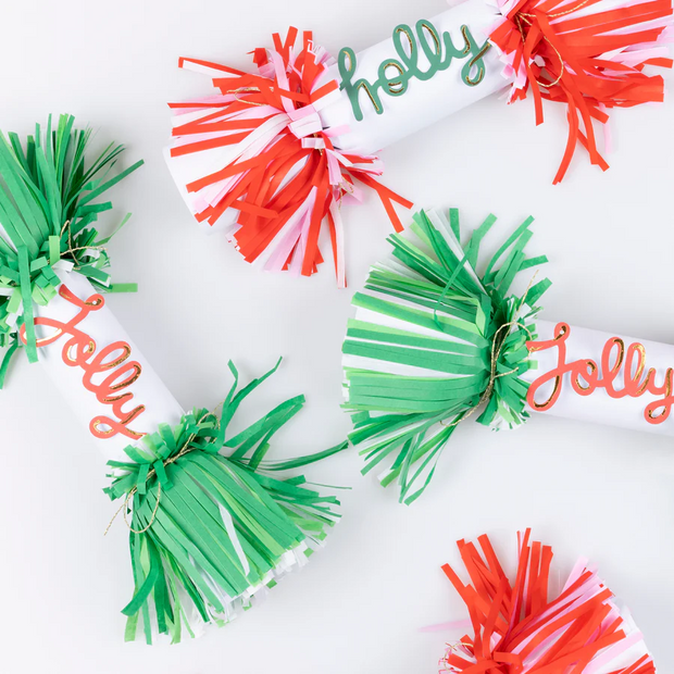 Jolly Holly Fringe Crackers