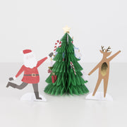 Festive Honeycomb Tree Christmas Card