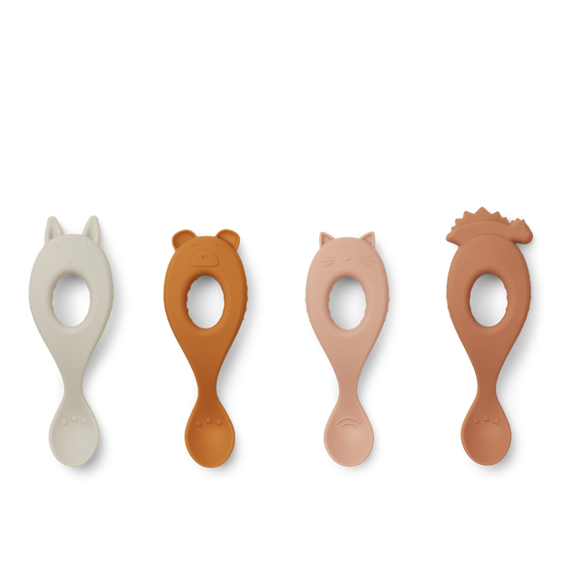 LIVA Silicone Spoon 4 Pack VARIOUS DESIGNS PRE ORDER NOVEMBER