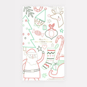 Christmas Color In Activity Tablecloth