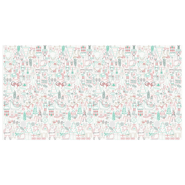 Christmas Color In Activity Tablecloth