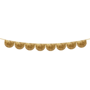 Gold Tinsel Scallop Garland