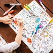 Hey Doodle Reusable Colouring Silicone Placemat VARIOUS STYLES