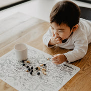 Hey Doodle Reusable Colouring Silicone Placemat VARIOUS STYLES