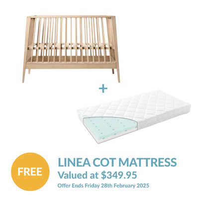 Linea by Leander Cot + FREE MATTRESS