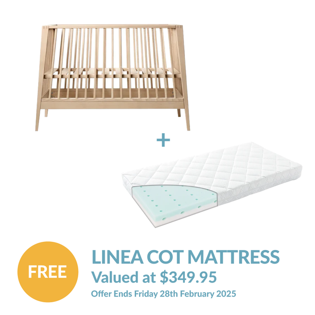 Linea by Leander Cot + FREE MATTRESS